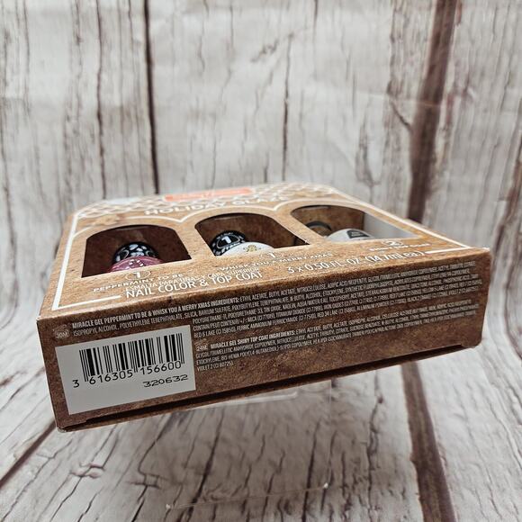 Sally Hansen Holiday Glaze Miracle Gel Gift Set Christmas Limited Edition Trio - Picture 4 of 4